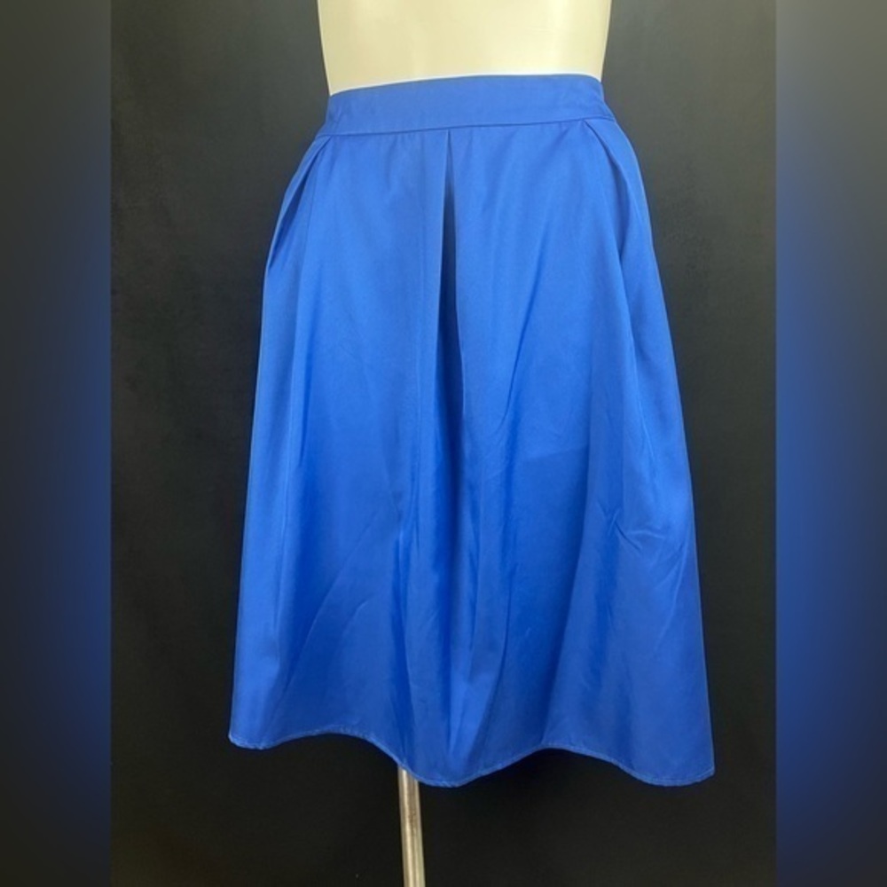 Pleated A- Line Midi Skirt